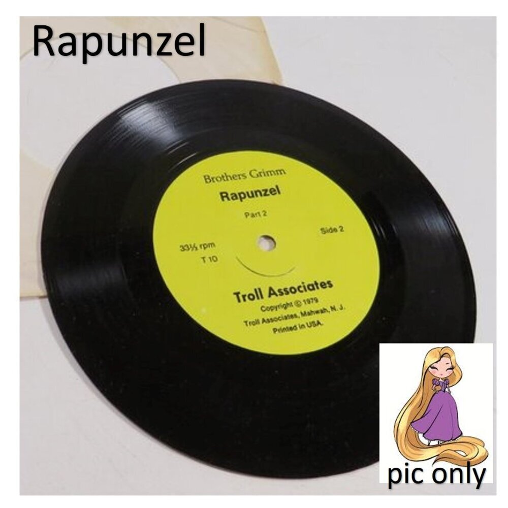 Rapunzel by Brothers Grim LP Vinyl Record  33 1/3 RPM, by Troll 1979